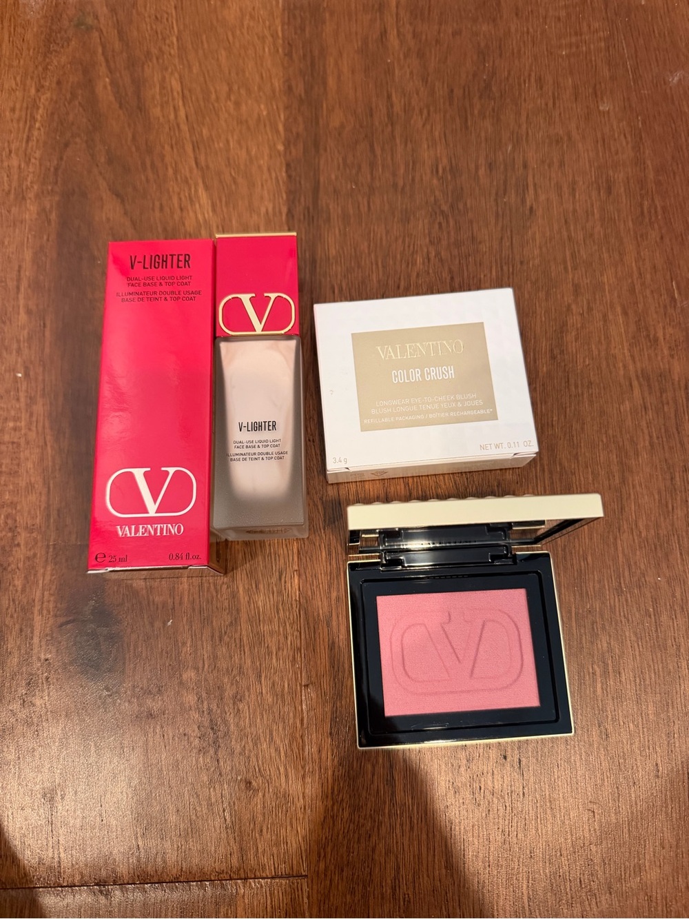 Valentino Color Crush Blush & V-Lighter Duo - Rose Pink